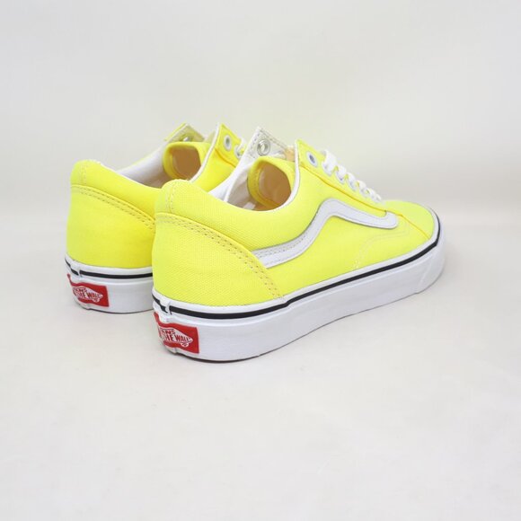 Vans Old Skool Skate Authentic Shoe Sneaker Lemon Yellow White Mens 7 Womens 8.5 - Picture 5 of 12